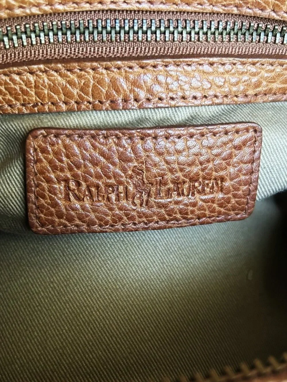 RALPH LAUREN Boston Bag, British Tan